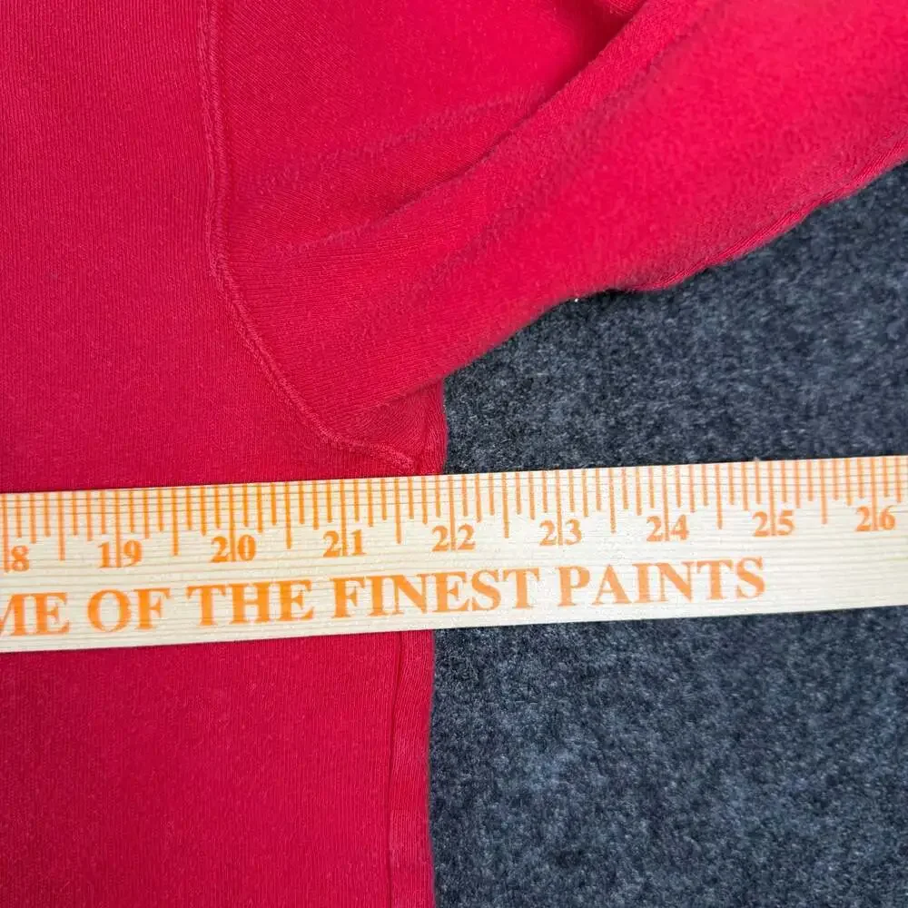 Osiris Shoes & Apparel Vintage Y2K Red Full Zip Up Hoodie Sweatshirt Size Large